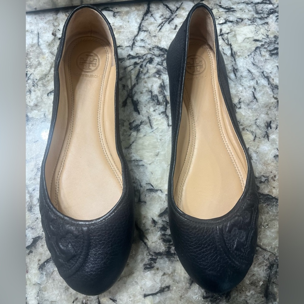 Tory Burch Ruby Ballet Flats Black size 9 - Picture 3 of 4